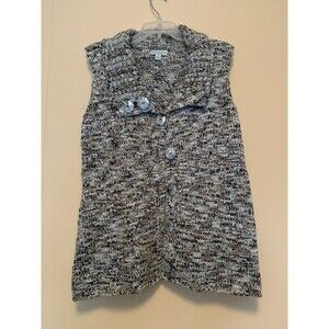 Kintamani by Wind River Multicolored Knit Vest Sweater Womens Size Large